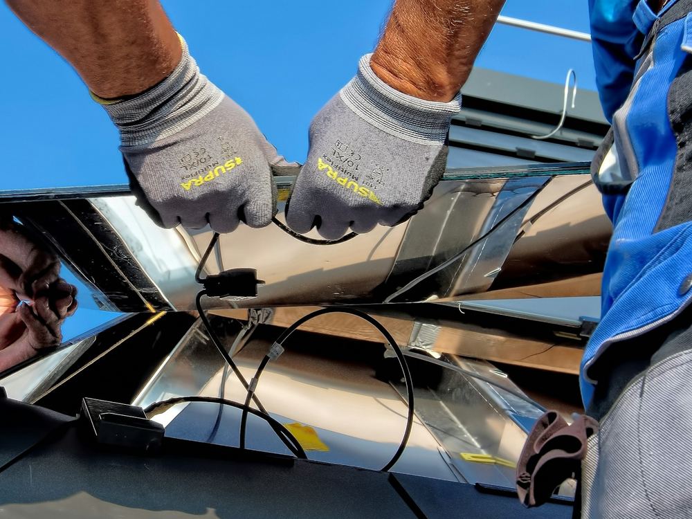 On-site assembly of solar mounting hardware
